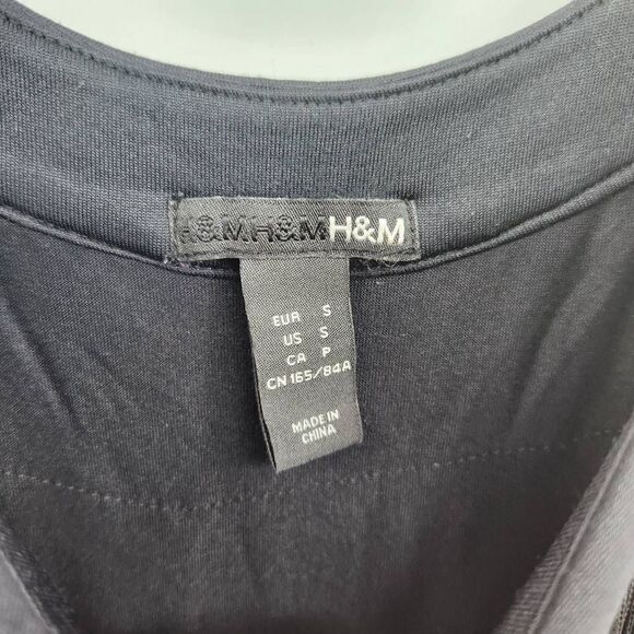 H&M Black Fringe Flapper Dress Women's Small Tiered Fringe Cosplay 1920's Hallow - Picture 3 of 4